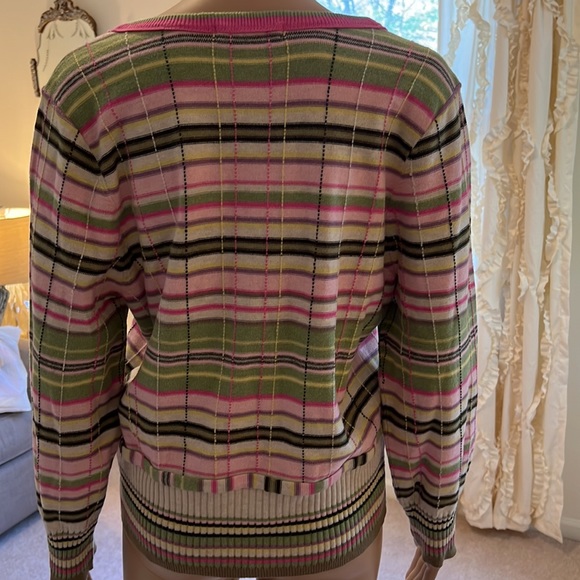 Sigrid Olsen Sweater with Belt Detail, great Colors for Spring, New with Tags - Picture 5 of 10